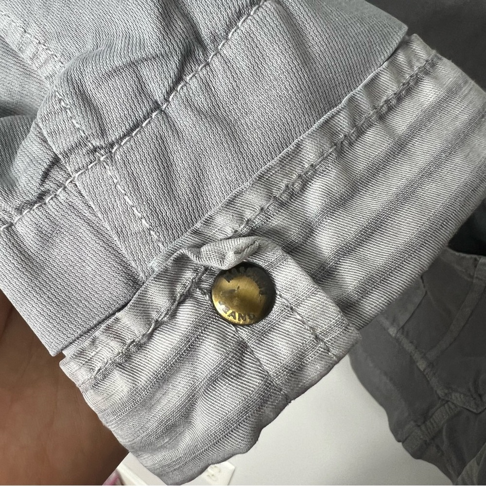 Moschino Men’s Blazer Canvas Cotton Linen Jacket Blazer Coat Gray Unique XL *S - Picture 7 of 12
